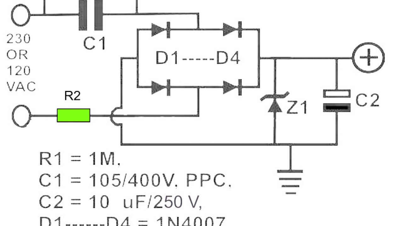 12v Dc Power Supply Without Transformer